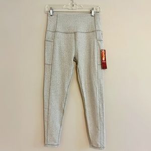 NWT Petite Small Kyodan Grey Herringbone Jacquard Warm Legging